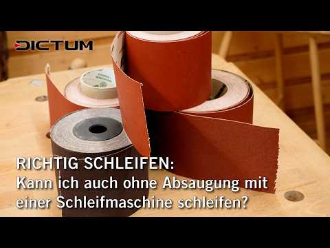 Sanding wood with a power tool without dust extraction - What to keep in mind?