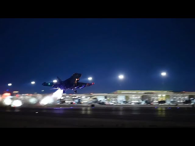 Red Flag 2402 Night Takeoffs • Nellis AFB class=