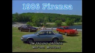 The 1986 Oldsmobile Line up overview and Firenza!