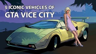 5 Iconic Vehicles in GTA Vice City || Vehicles in GTA #shorts