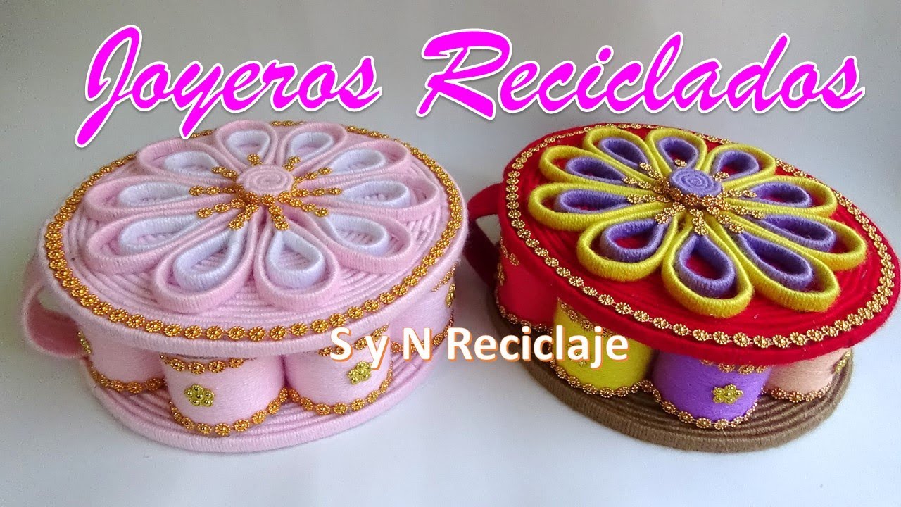 DE BASURA A LUJO !! Como hacer un Organizador o Joyero con lana ...