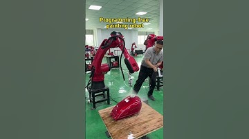 Spray robot arm span 1.5k and load 10kg. #industrial robot #six-axis robot #factory