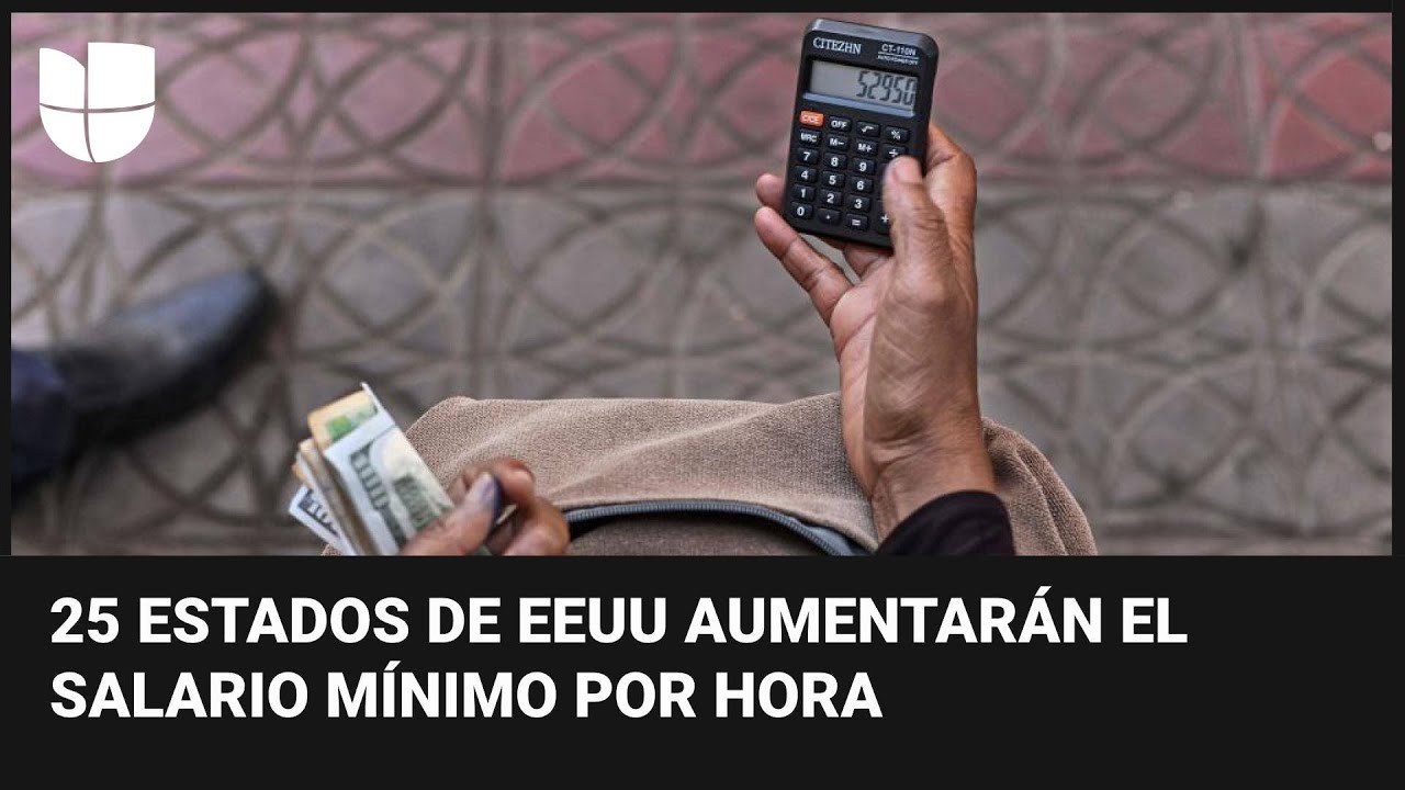 A partir del 1 de enero de 2023, 25 estados aumentarán el salario mínimo  por hora en EEUU - YouTube