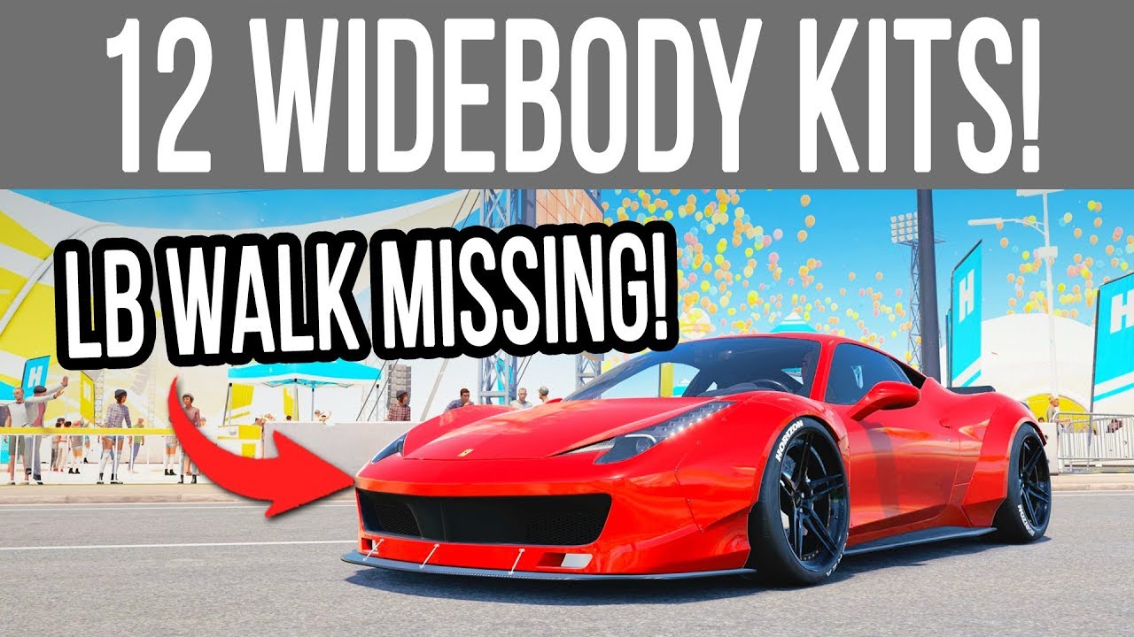Forza Horizon 4 12 WIDEBODY KITS that went Missing! YouTube
