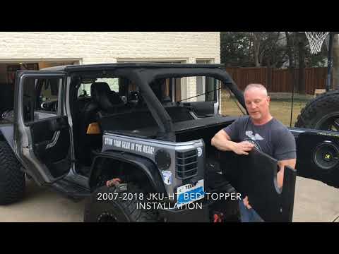Jeep Jku Bed Topper Tonneau Cover Overview Install Youtube