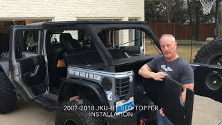 Jeep JKU Bed Topper / Tonneau Cover Overview & Install
