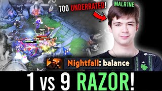 This GUY is too UNDERRATED! - MALR1NE 1v9 RAZOR! - 