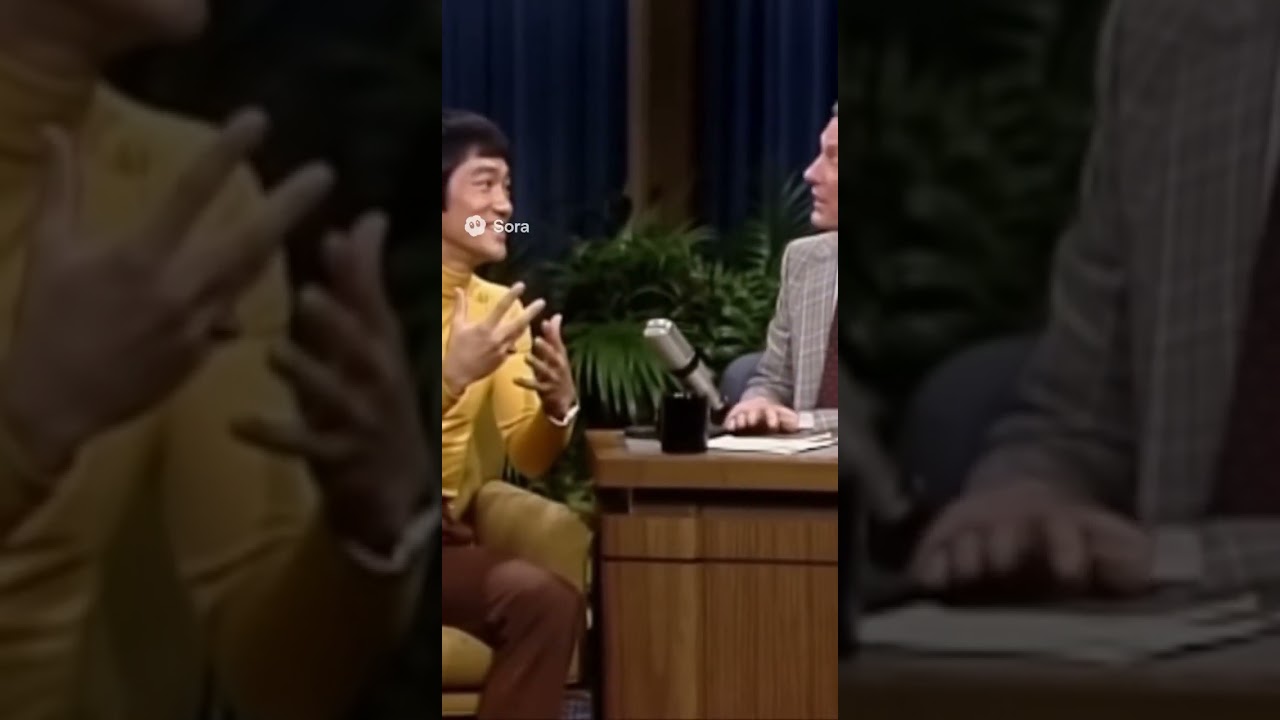 Bruce Lee in The tonight show with Johnnie Carson  