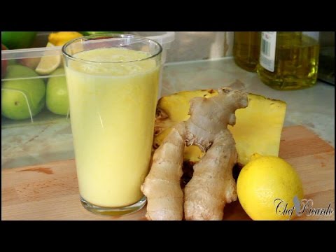 pineapple-drink-with-ginger-&-lemon-honey-(-summer-drink-recipe-)-|-recipes-by-chef-ricardo