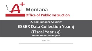 ESSER Data Collection Year 4 (FY23) Walkthrough