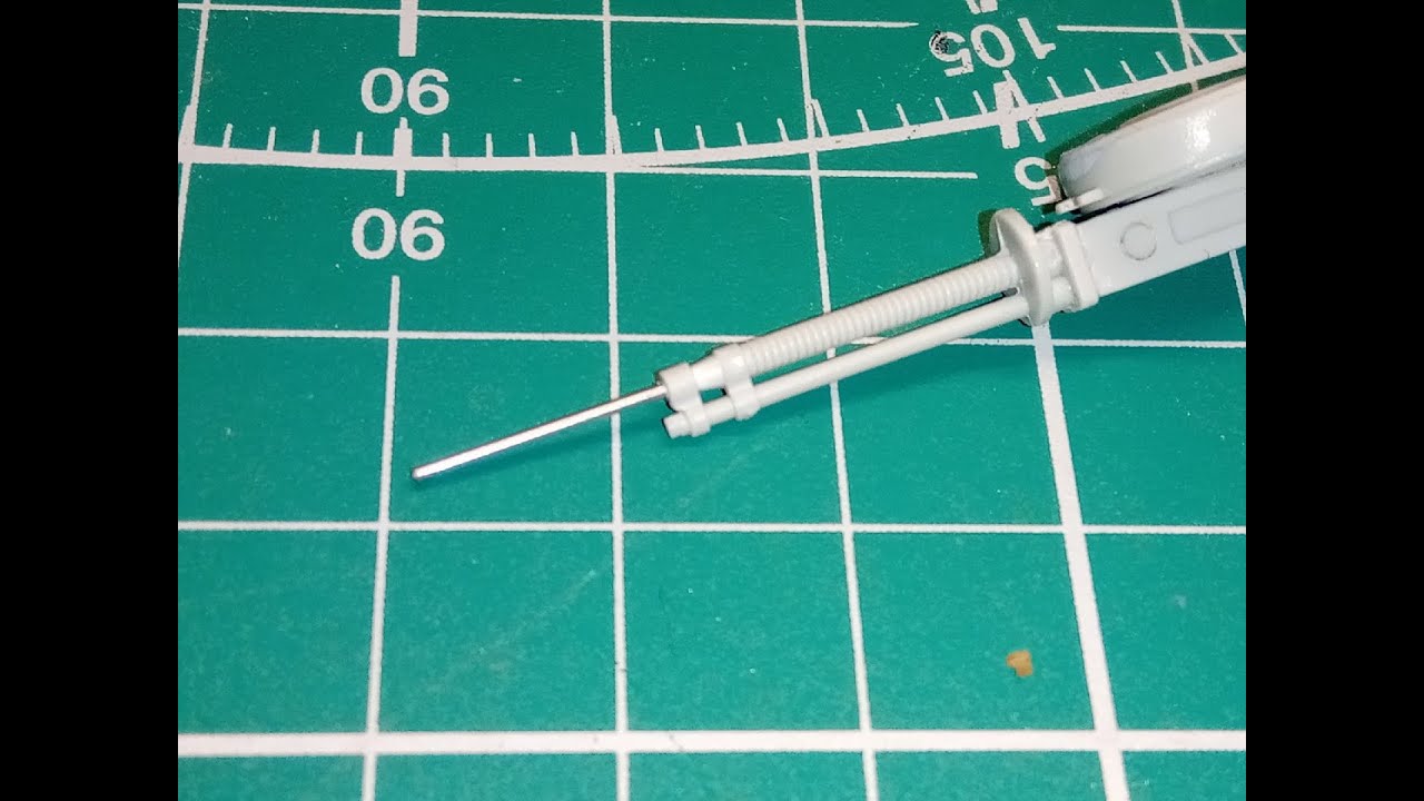 Замена ствола пулемета на иглу от шприца. - YouTube