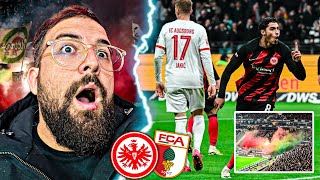 DER TRAURIGSTE ABEND 😞😤 + Pyro Show 🧨 Eintracht Frankfurt Vs FC Augsburg - Stadionvlog