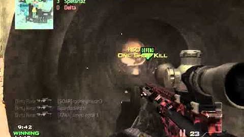 Dirty Rear - MW3- Triple Kill feed MSR