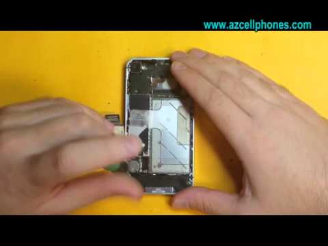 Apple iPhone 4 Repair - Charging Port & Speaker Removal - YouTube