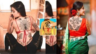 Tattoo The Girls Are Tattoo On Their Backs Tattoo Apps Tutorial ® Make beautiful Tattoo Mobile Video screenshot 4