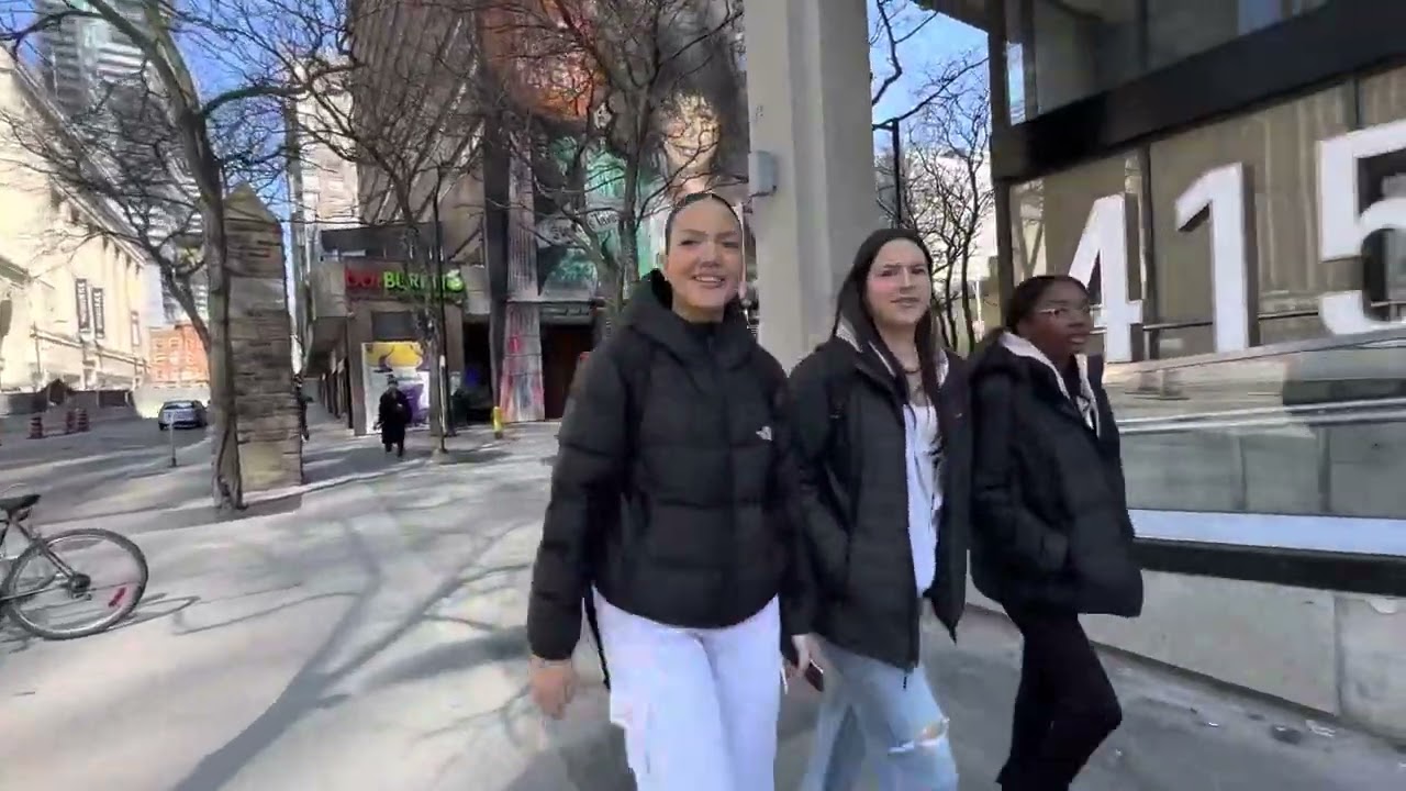 DOWNTOWN TORONTO CANADA STREET WALK 4K VIDEO APRIL 2023