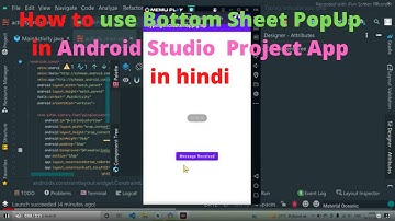 How to Use BottomSheet Popup Window  in android Studio in hindi for beginners