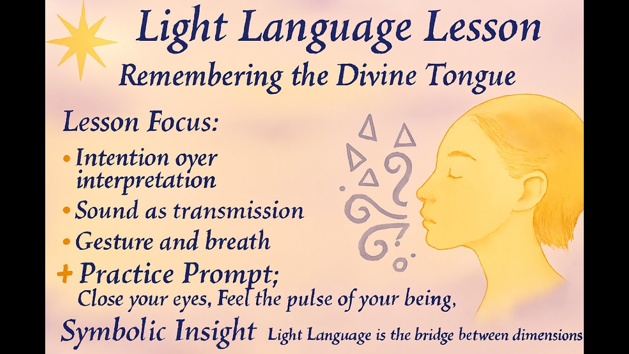 Light Language: Remembering the Divine Tongue - YouTube