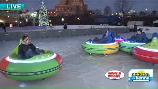 Kenny takes a spin in an Ice Rink Bumper Car at Akron`s Lock 3 screenshot 5