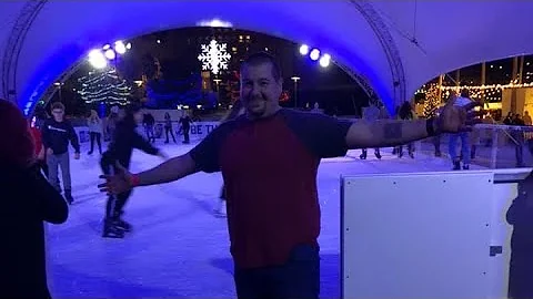 Attempting Ice skating in Tampa Florida, at Curtis...