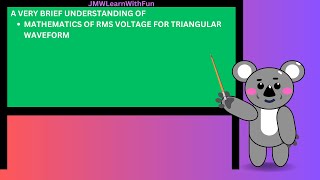 RMS Voltage for triangular waveform
