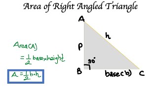 Area of Right Angled  Triangle