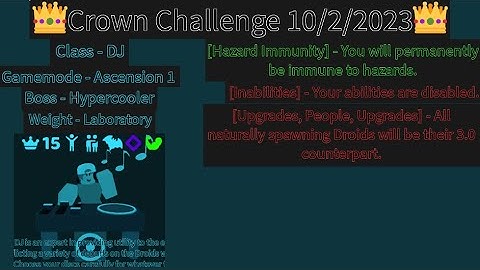 Crown Challenge 10/2/2023 - Randomly Generated Droids