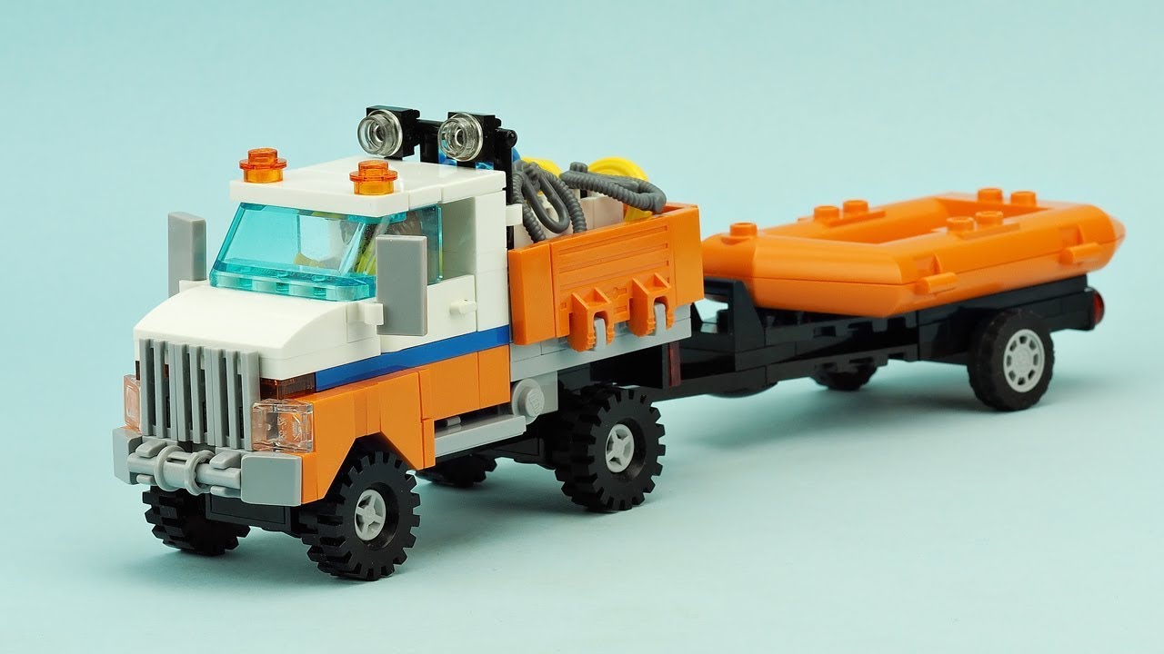 LEGO Coast Guard Truck. MOC Building Instructions. - YouTube