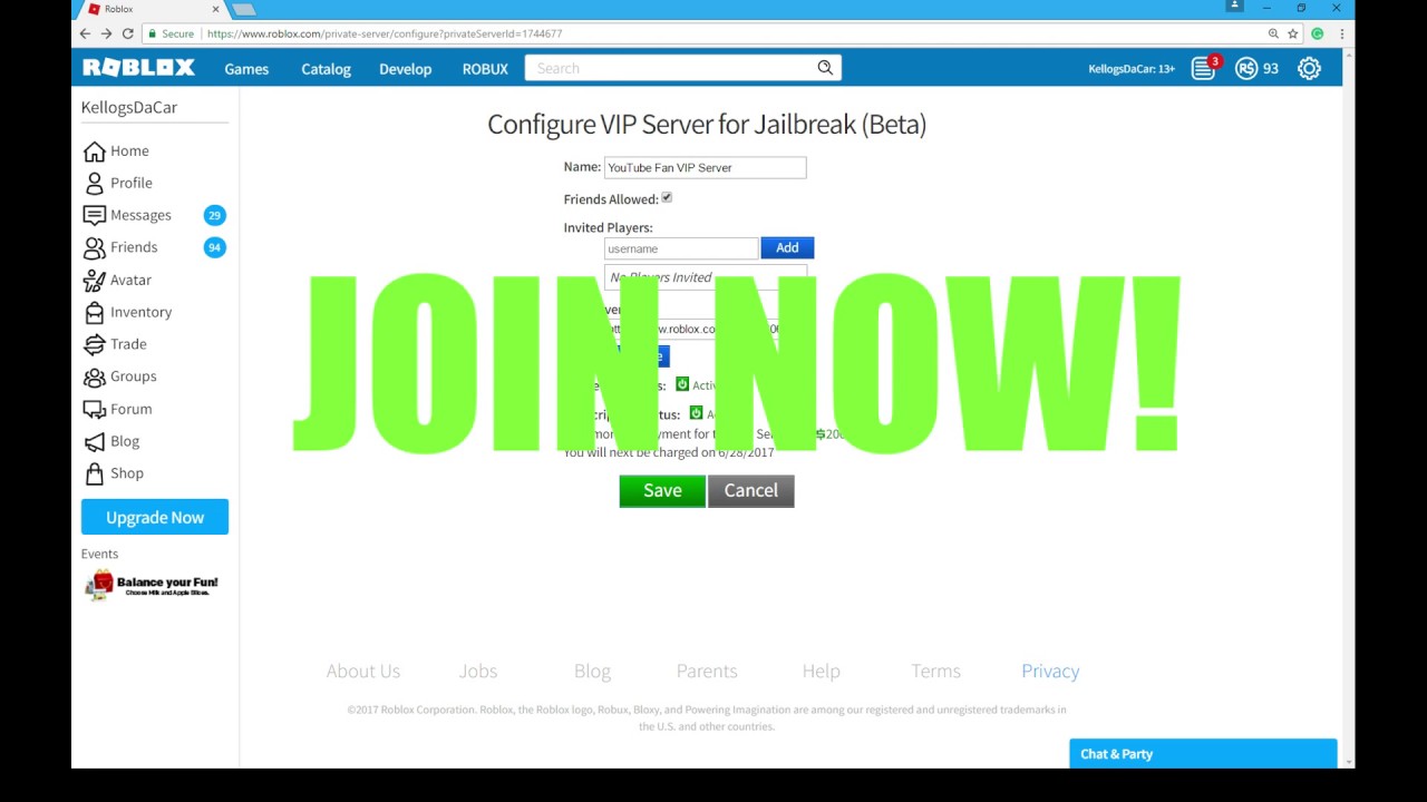 Expired Fan Vip Server For Roblox Jailbreak Join Now Youtube - zephplayz vip server ip roblox jailbreak
