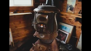 IT'S ALIVE!  Antique Great Western Parlor Stove 1890's
