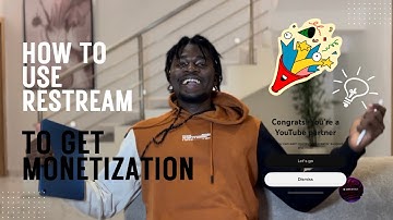 THIS IS HOW TO USE RE-STREAM TO GET 4000 WATCH-HOURS AND MONETIZATION IN 3MINS