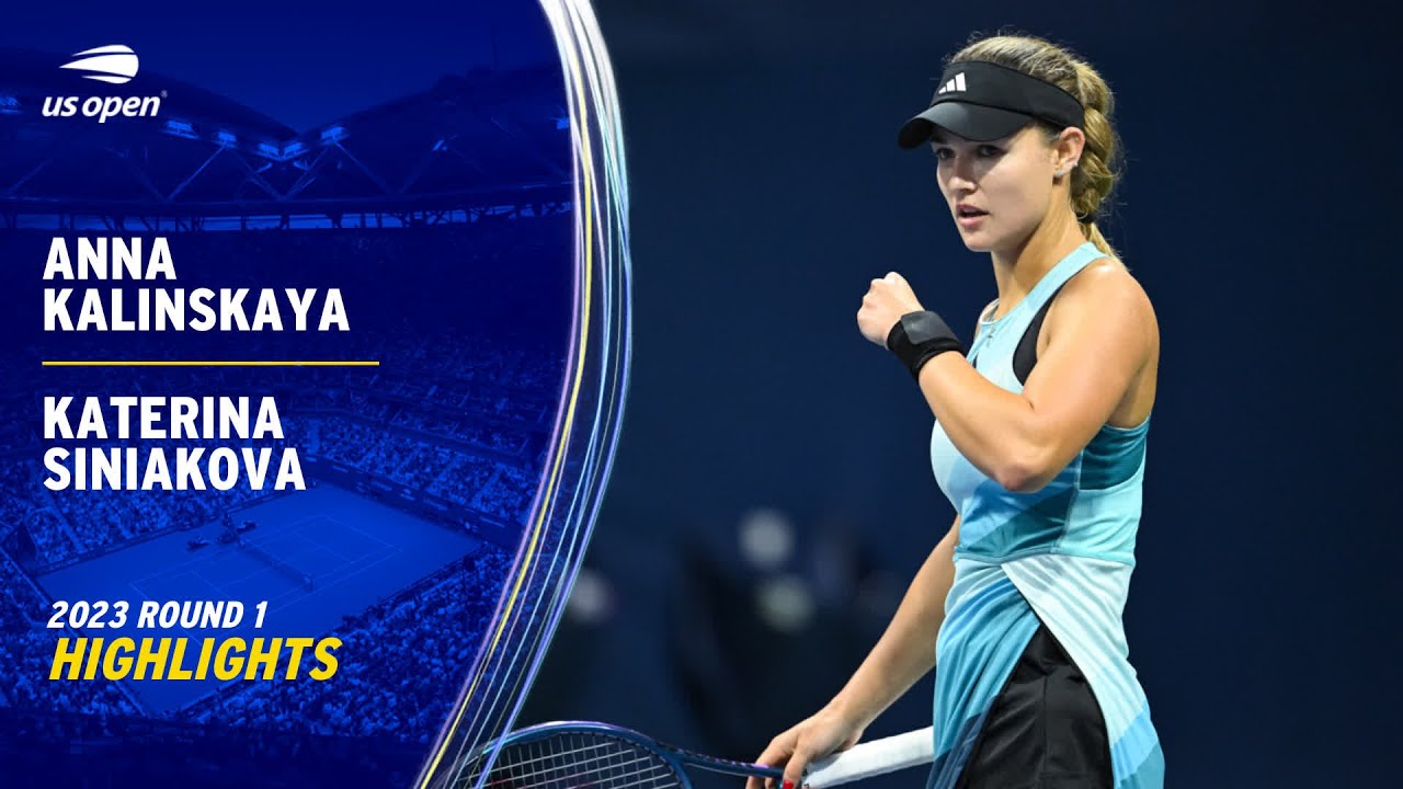 Anna Kalinskaya vs. Katerina Siniakova Highlights | 2023 US Open Round 1