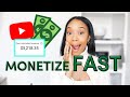 How to Get Monetized on Youtube FASTER