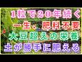 【 99％の家庭菜園が知らない 】大豆を超える完全栄養食！肥料も農薬も一生不要？1粒で20年土を豊かにし続ける伝説の植物…今すぐ植えて！