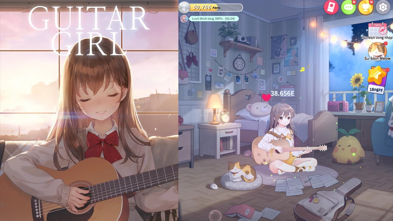 Trải Nghiệm] Guitar Girl - Game Âm Nhạc Thư Giãn Cực Chill Bạn Không Thể Bỏ  Qua - Youtube