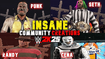 INSANE Horror CAWS🔥 WWE 2K25 Community Creations for Universe Mode