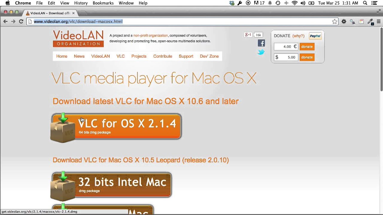 how to get vlc media player on mac