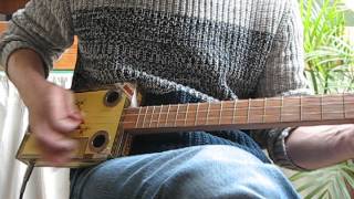 Cigarbox guitar rock 3-String CBG chords