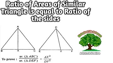 Ratios of Areas of Similar Triangle is equal to the ratio of their sides square Theorem