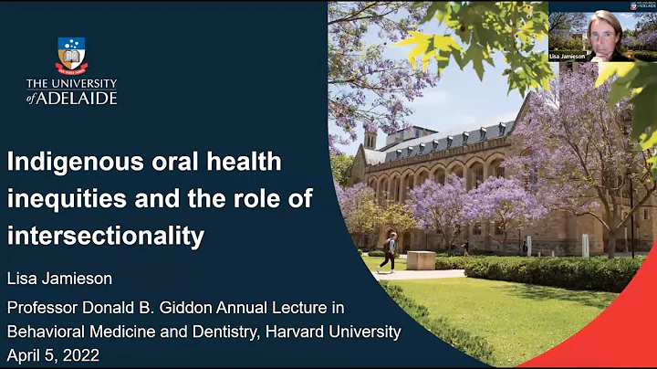 Professor Donald Giddon Lecture in Behavioral Medicine and Dentistry w/ Dr. Lisa Jamieson