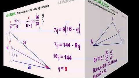 6.6  Side Splitter Similarity Theorem