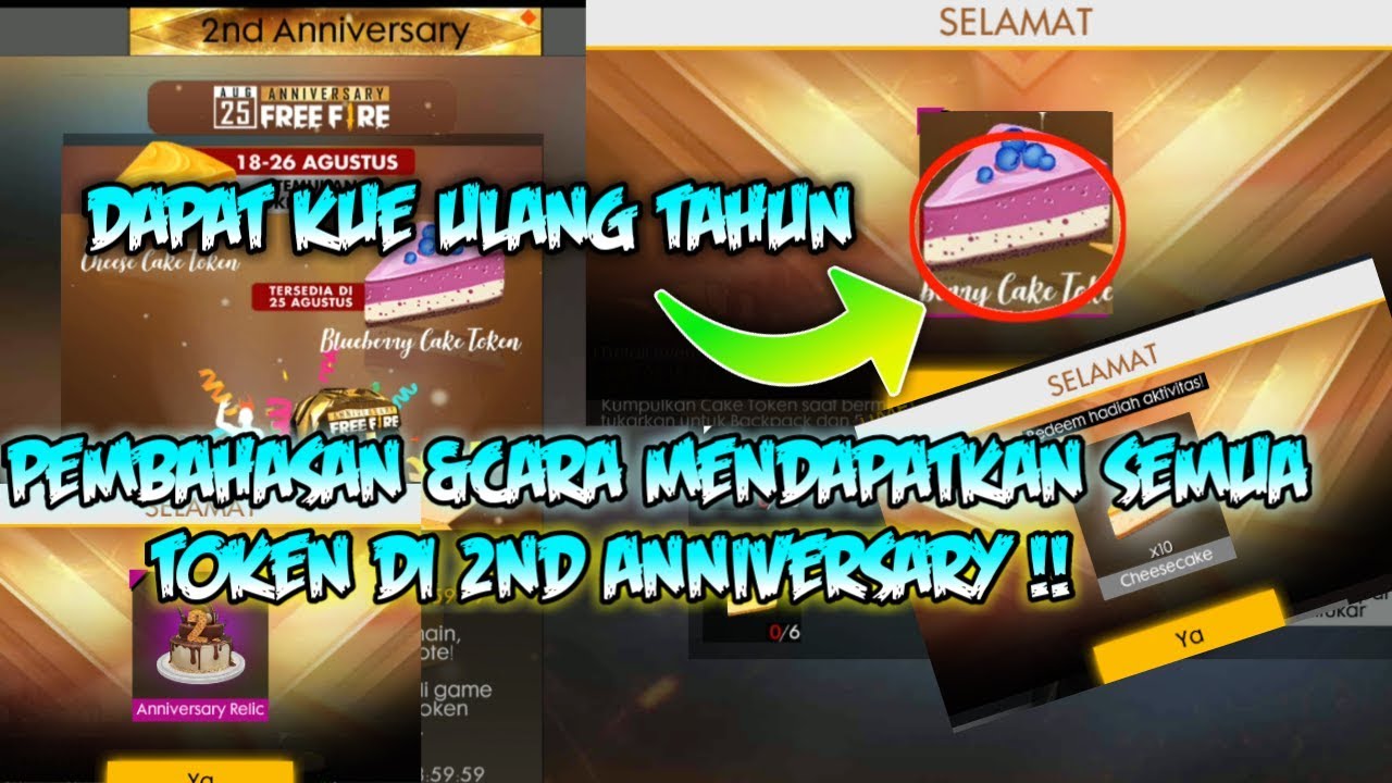 Pembahasan Amp Cara Mendapatkan Semua Token Di Event 2nd Anniversary Free Fire Indonesia
