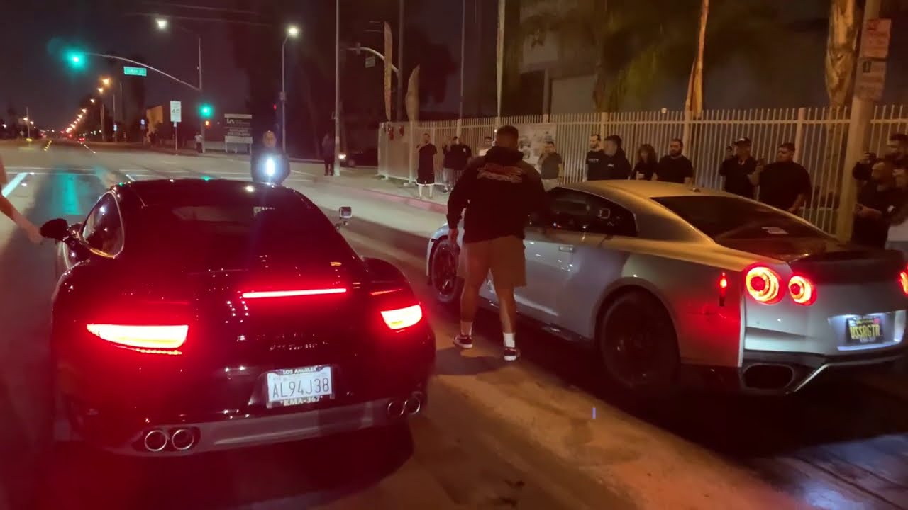 17yr kid takes his dads GTR and races a 911 turbo Porsche for $13,000 ...