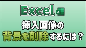 【Excel】挿入画像の背景を削除するには？