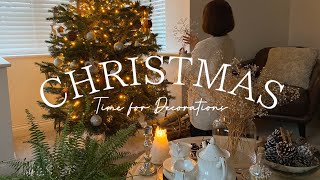 Decoraciones navideñas | Árbol de Navidad con bosque nevado | Feria navideña festiva y mágica