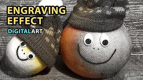 Realistic Engraving Effect # How to create Engraving Effect in Photoshop