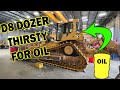 D8 Dozer is Thirsty for Engine Oil. Cat 3406 has Oil Consumption.