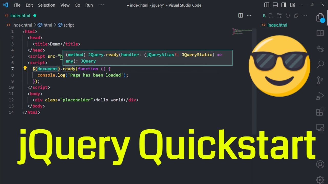 Quick start to jQuery javascript coding - YouTube Quick Start To Jquery Javascript Coding - Youtube