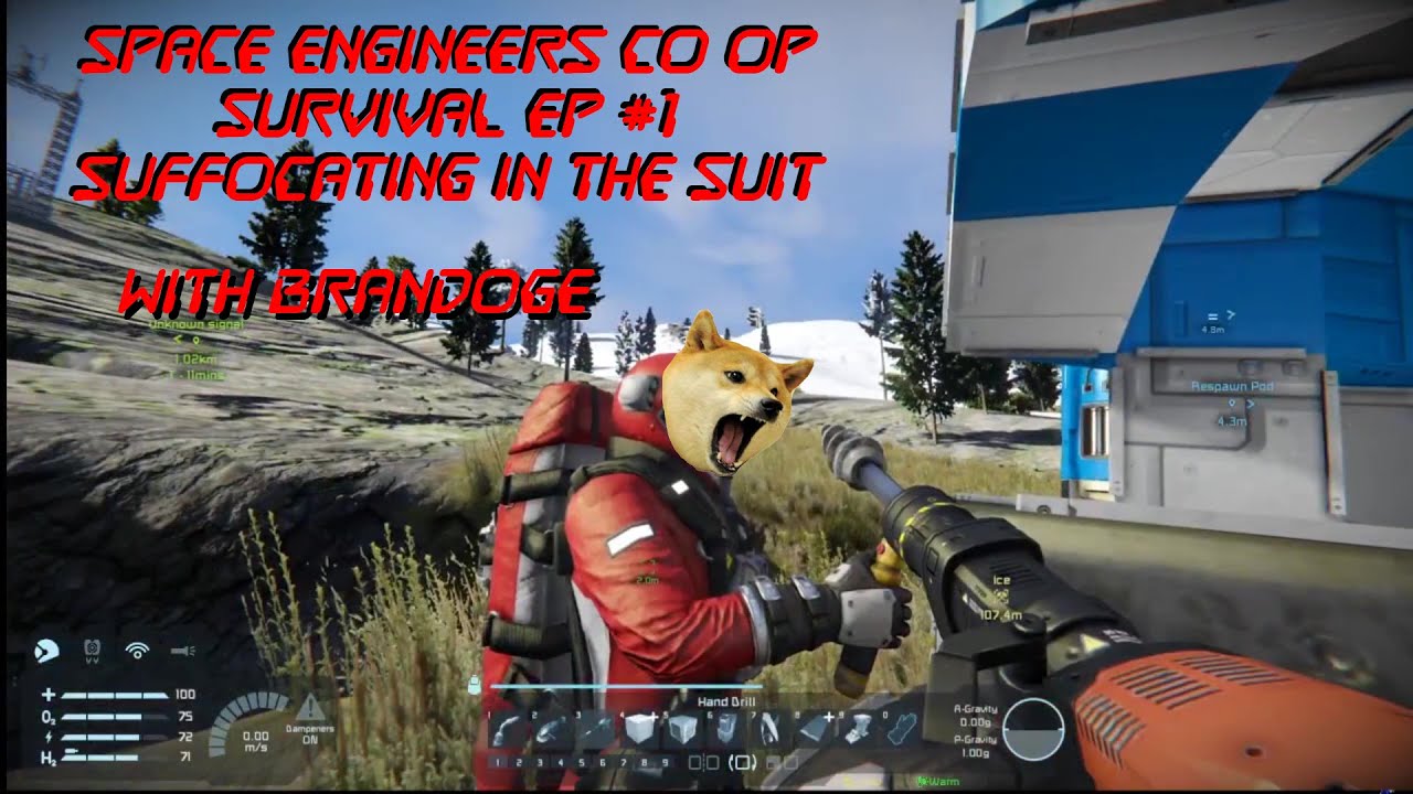 Space Engineers Co Op Survival Ep #1 SUFFOCATING IN THE SUIT - YouTube