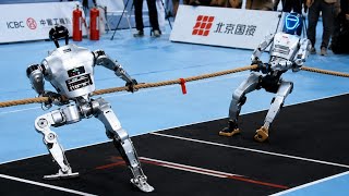 Tug of War Finals at World Robot Games Shows Advancement S Robots Collapse in Every Pull